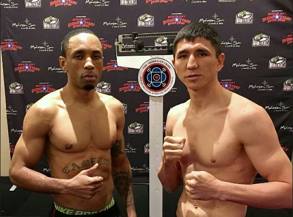 Қазақ боксшылары АҚШ-та салмақ өлшеу рәсімінен өтті