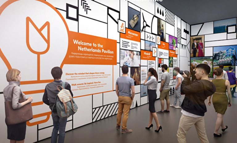 Голландиялық ғарышкер көрмеге келді