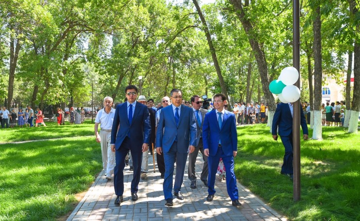 Шымкентте Астана күні қарсаңында саябақ ашылды