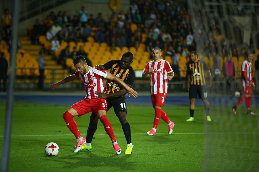 «Қайрат» өз алаңында «Скендербеумен» тең түсті (ВИДЕО)