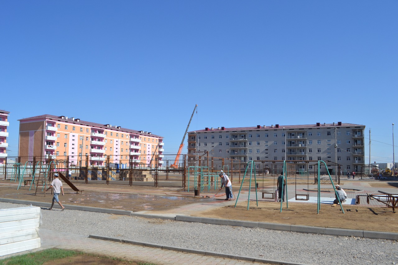 Түркістанда шағын аудан бой көтеріп келеді