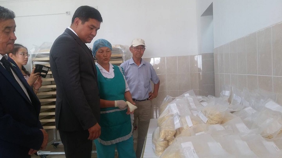 Исатай елді мекенінде макарон цехы сағатына 80 кг өнім шығарады