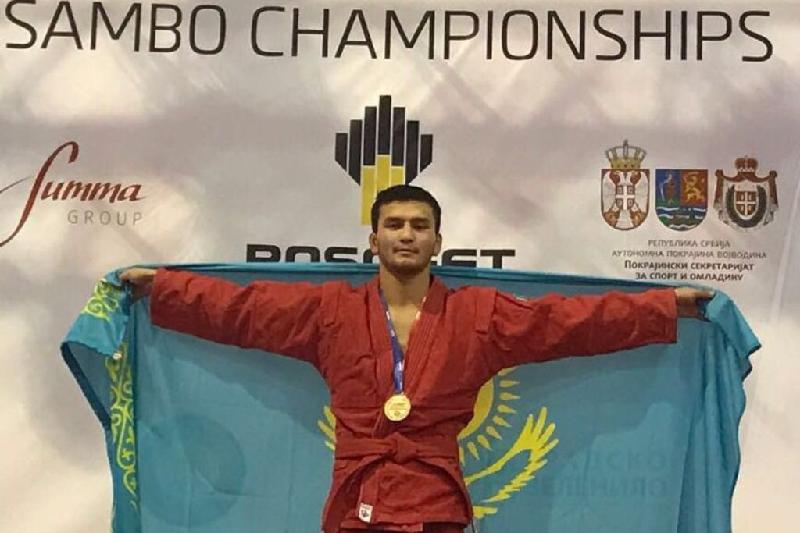 Ақтаулық спортшы самбодан әлем чемпионы атанды