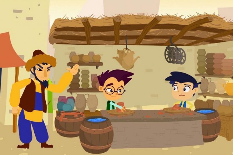 Балалар «Сарайшыққа саяхат» атты мультфильмді тамашалады