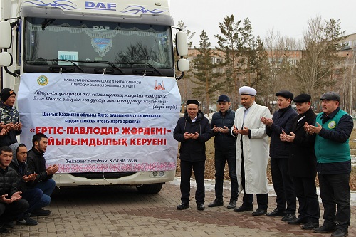Павлодардан  Өскеменге көмек керуені аттанды
