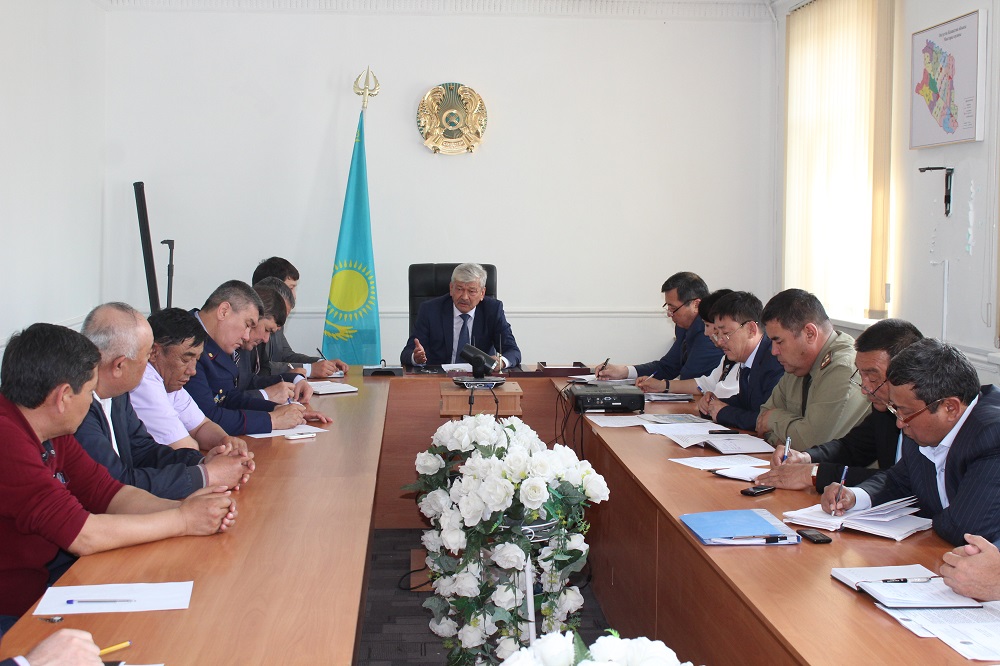 Мақтаралда базарлардың қауіпсіздігі бойынша жиын өтті