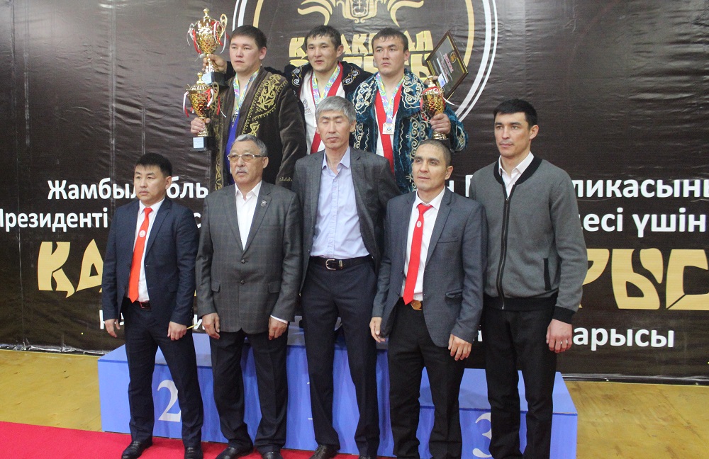 Жамбылда балуандар бақ сынады