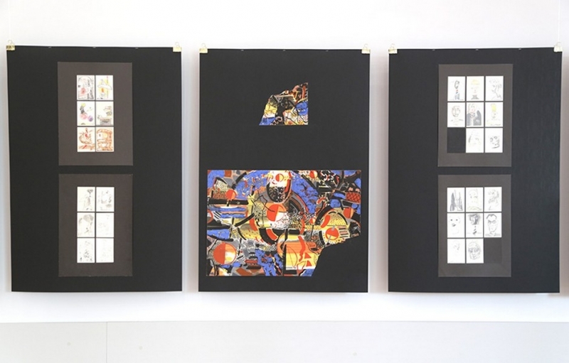 Қарағандыда қара фонға салынған картиналар көрмесі ашылды