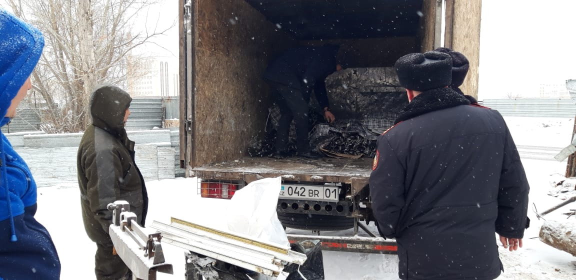 Астанада металл қабылданатын пунктен 100 келі кабель тәркіленді