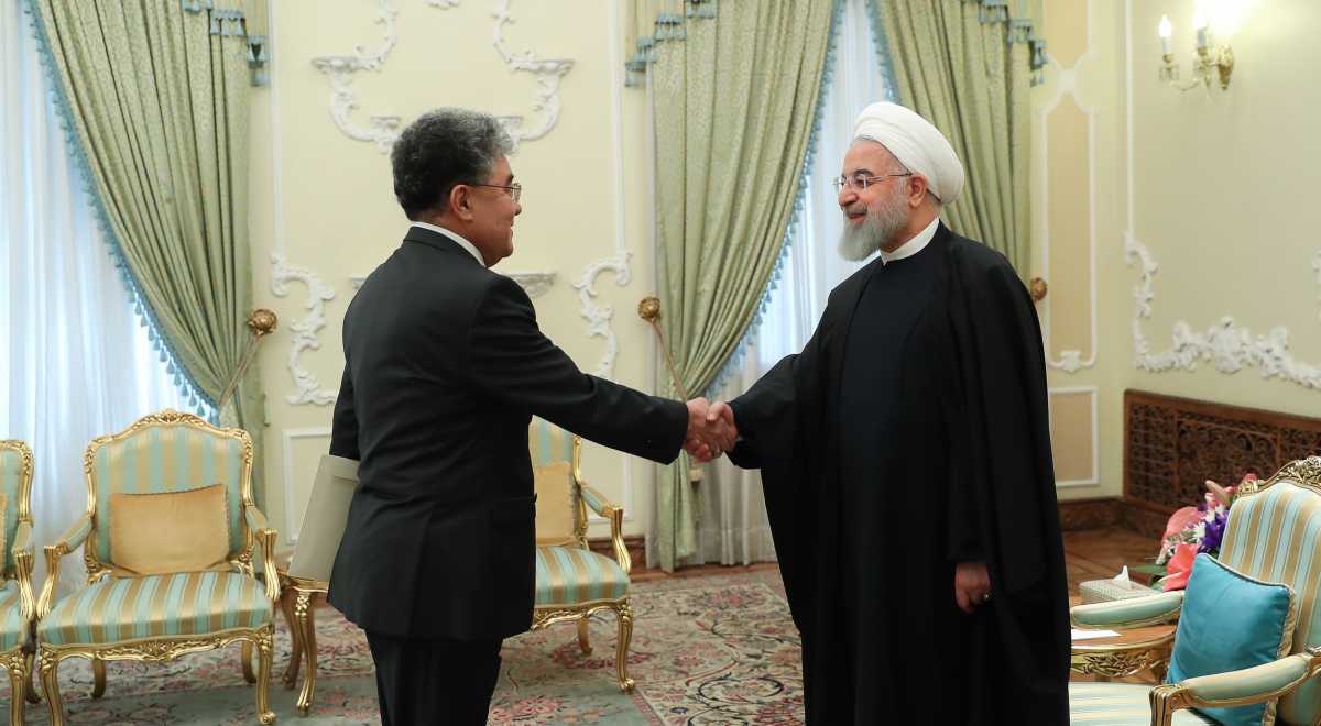 Қазақстан Елшісі Иран Президентіне Сенім грамоталарын тапсырды