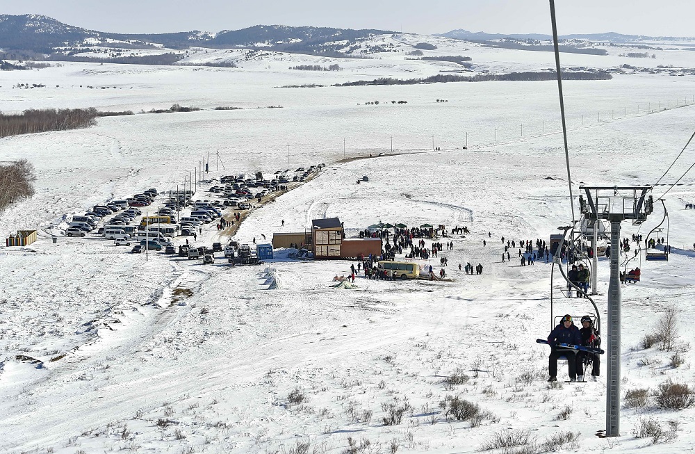 Баянауылдағы тау-шаңғы базасына келшілер қатары көбейген
