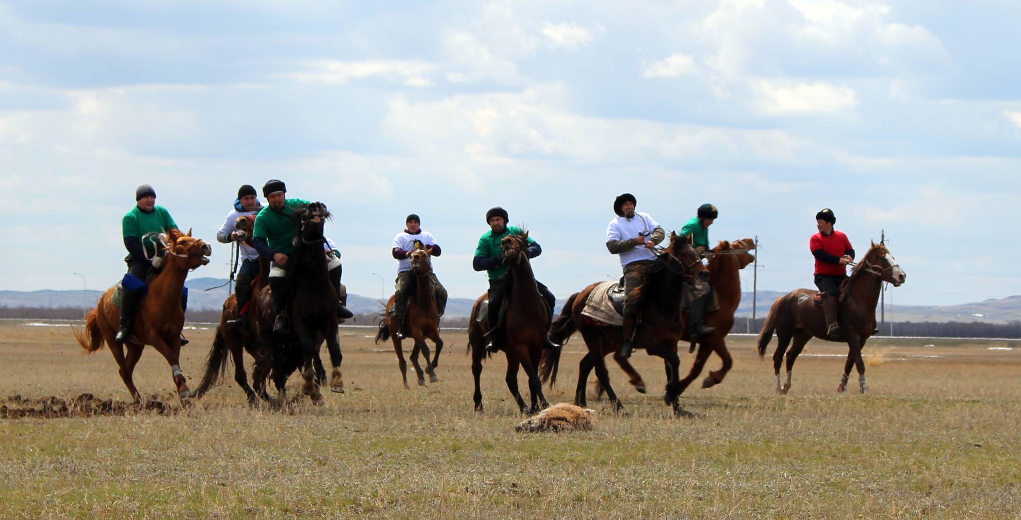 Қарағандыда Арқа өнерпаздары көкпар тартты