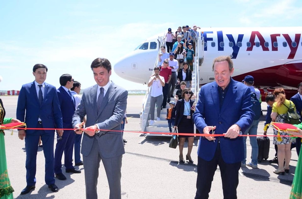 Шымкентке Flyarystan әуекомпаниясының алғашқы ұшағы қонды