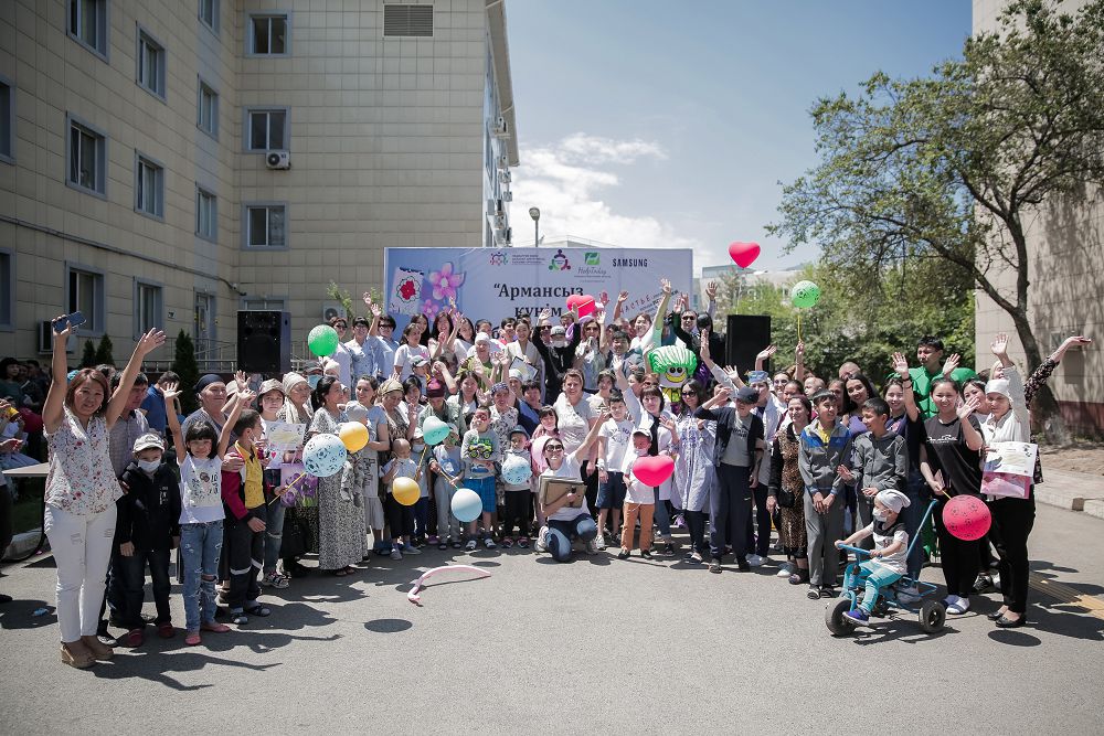 Онкологиялық дертке шалдыққан балалар үшін мереке ұйымдастырылды