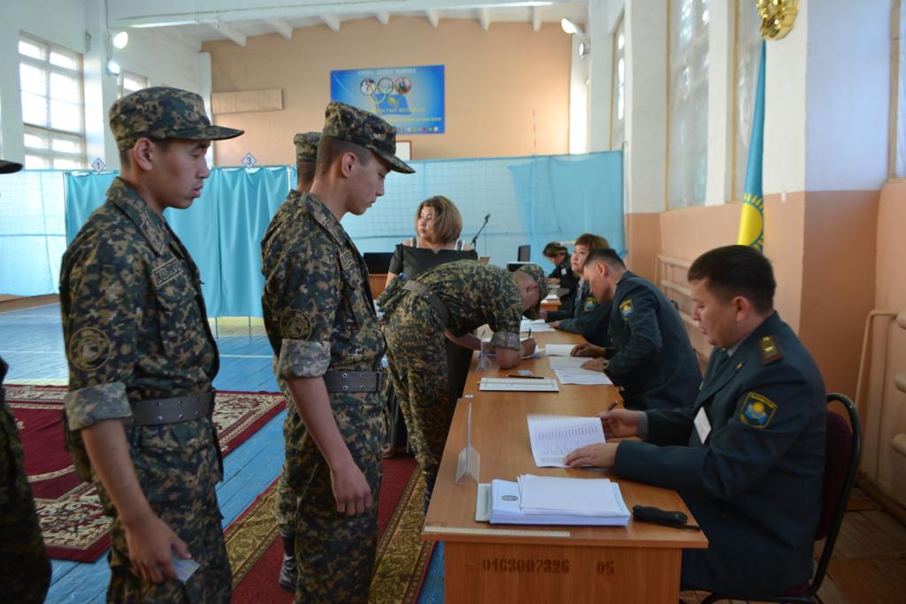 Батыс өңірдегі «Ұлттық ұлан» сарбаздары 100% дауыс берді