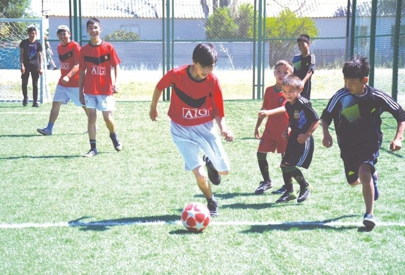 Ауыл жастарына спорт алаңы салынды