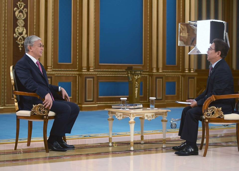Қазақстан Президенті Қытайдың CCTV телеарнасына сұхбат берді