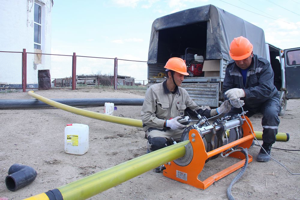 Жезқазғанда ішкі газ желілері тартылуда