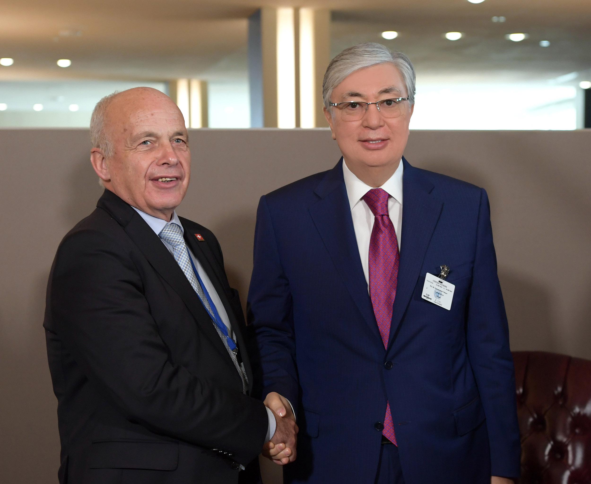 Президент Швейцария Конфедерациясының Президенті Ули Маурермен кездесті