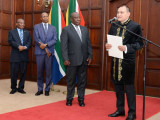 Қазақстан Елшісі Оңтүстік Африка Президентіне сенім грамоталарын тапсырды