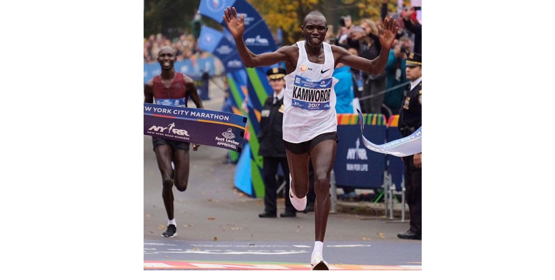 Нью-Йорк марафоны мәреге жетті