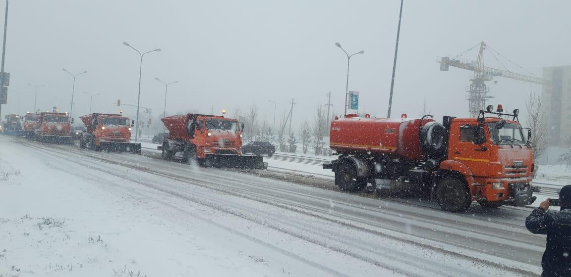Елорданы қардан тазалауға 564 арнайы техника жұмылдырылды