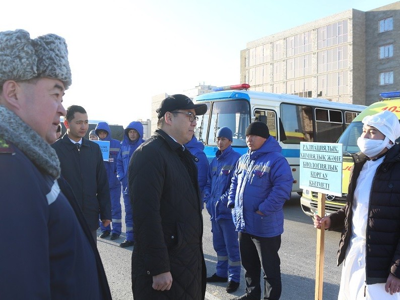 Маңғыстауда шұғыл әрекет ету жасақтарын қарау өткізілді