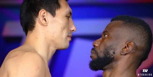 Жәнібек Әлімханұлы жекпе-жегі алдында салмақ өлшеу рәсімінен өтті