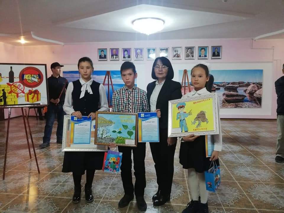 Құрықта жемқорлыққа қарсы сурет байқауы өтті