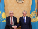 Президент мемлекет және қоғам қайраткері Өмірбек Бәйгелдіні қабылдады