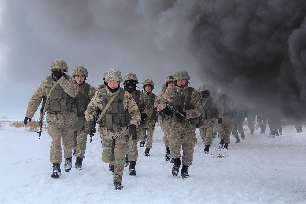 Барлаушылар арасында оқу-жаттығу өтіп жатыр