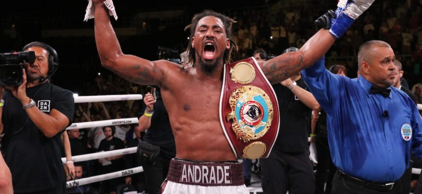 Кәсіпқой бокс: Андраде чемпиондық атағын қорғап қалды