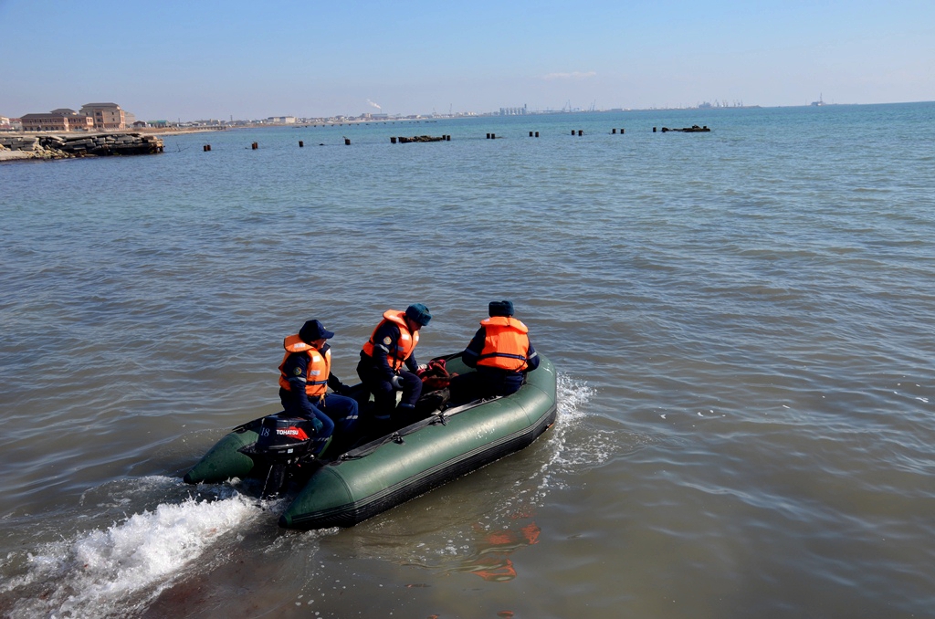 Маңғыстауда теңізде апатқа ұшыраған адамдарды құтқару бойынша оқу-жаттығу өтті