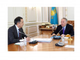 Нұрсұлтан Назарбаев Бақытжан Сағынтаевты қабылдады