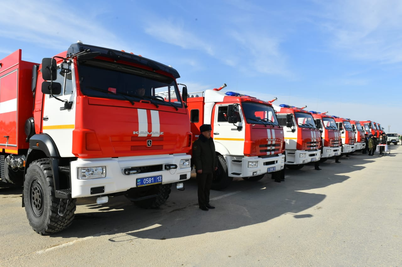 Түркістан: Өрт сөндіру қызметі 20 жаңа техникамен толықты