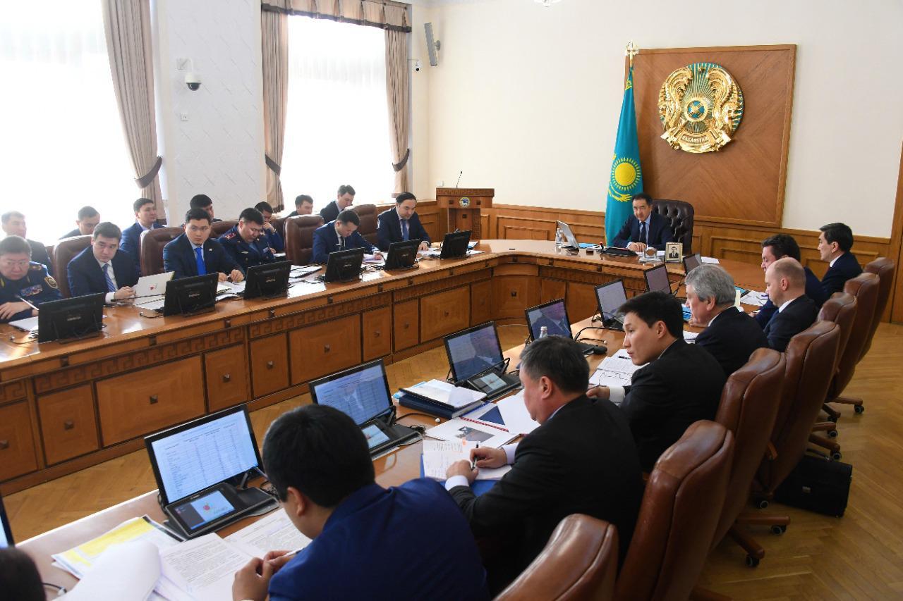 Алматыны дезинфекциялау құралдарымен жабдықтау жағы сыналды