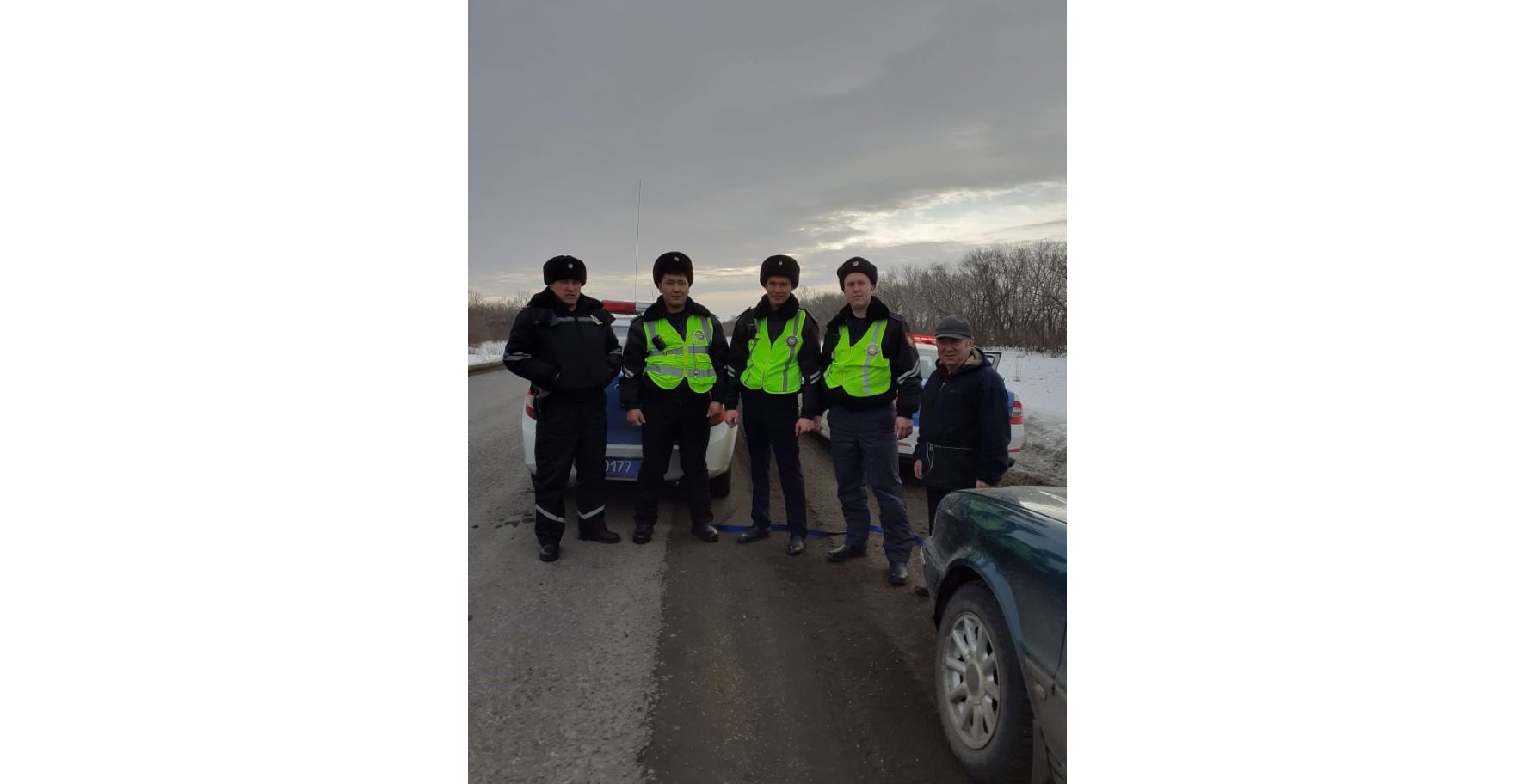 90 шақырым бойы полиция сүйреген