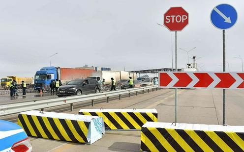 Облыстар шекарасына блокпост қойылды