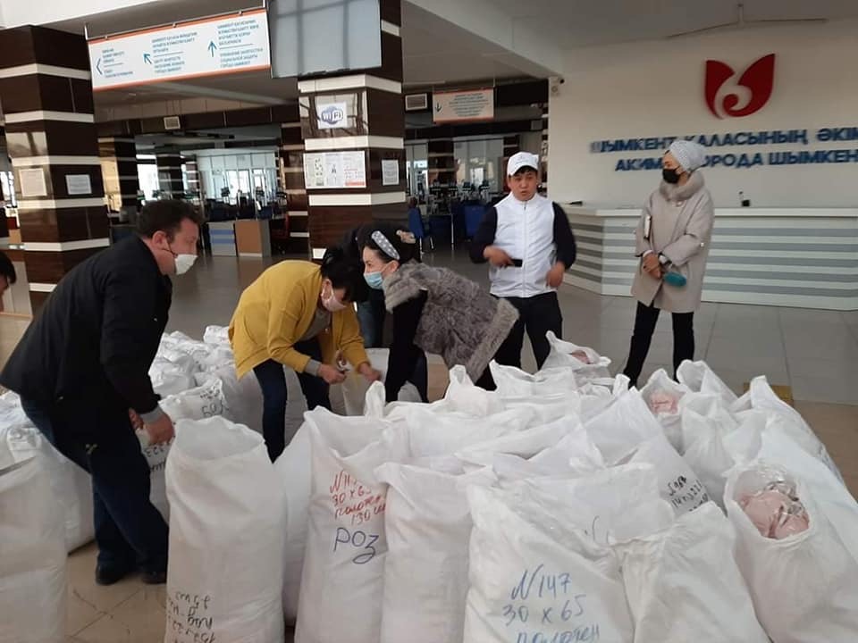 Шымкент шаһардан Нұр-Сұлтан шаһарына 50 мың медициналық бетперде жіберілді