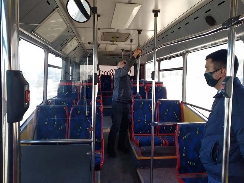 Қостанай: Қоғамдық көліктердің санитарлық тазалығы сын көтермейді