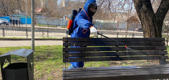 Алматыда дезинфекциялау жұмыстары күшейтілді