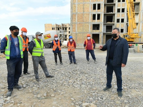 Түркістанда құрылыс тоқтамайды