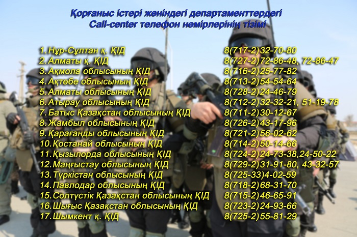 Әскери міндеттілерді шақыру мәселелері жөнінде сall-орталықтар іске қосылды