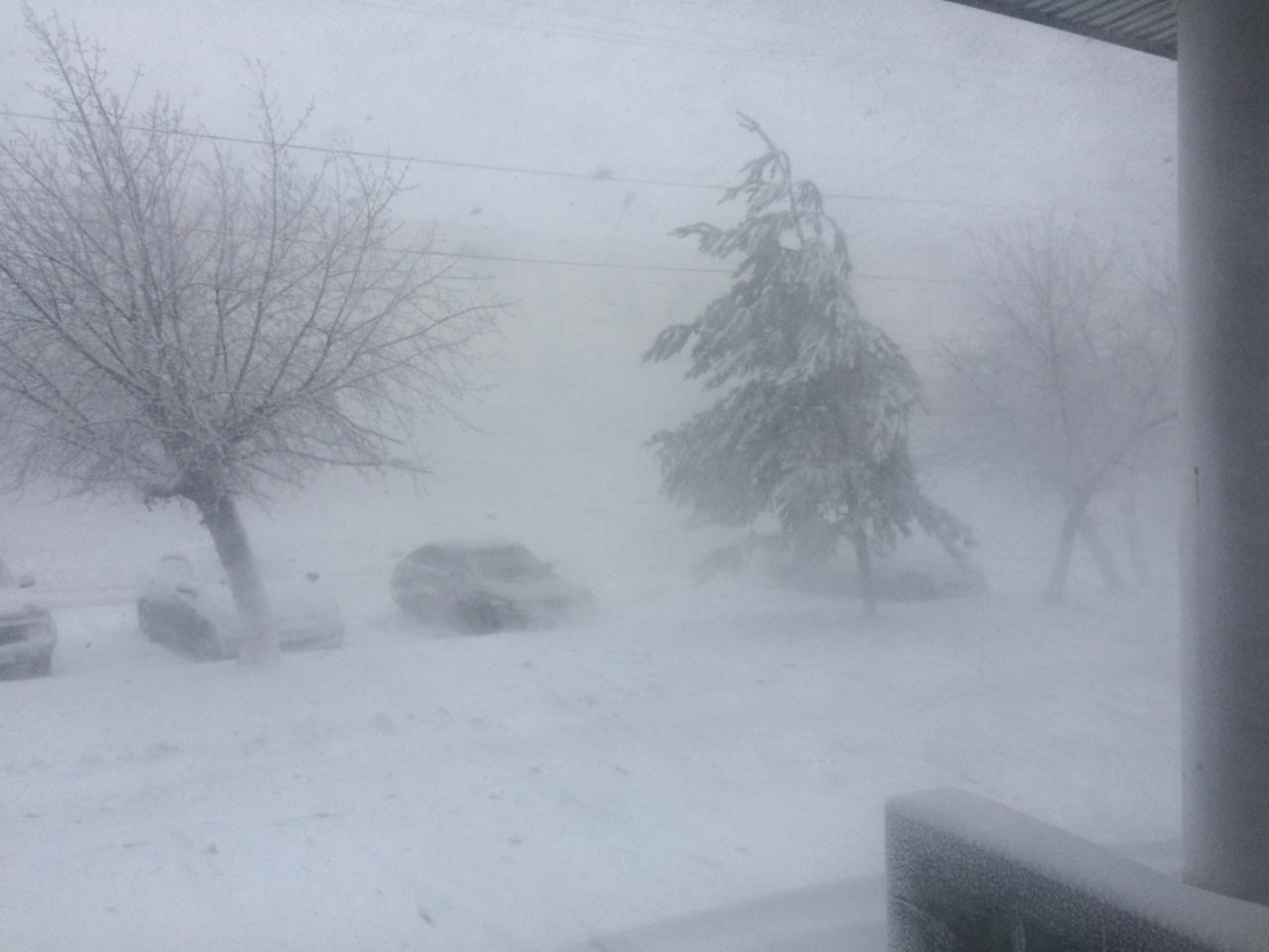 Қостанай облысында қарлы боранның салдарынан көлік жолдары жабылды