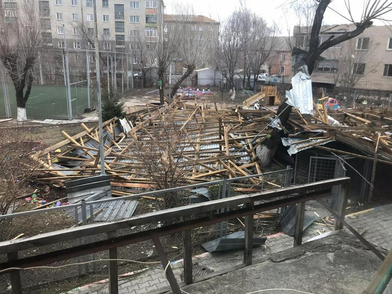 Көкшетауда қара дауыл, қарлы жаңбыр