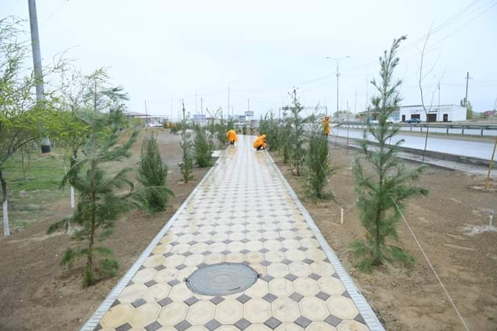 Түркістанды абаттандыруға Келес ауданы да көмектесуде