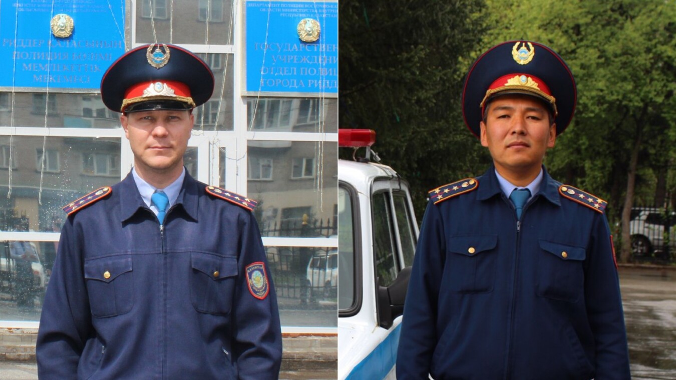 Полиция қызметкерлері үш баланы өрттен құтқарды