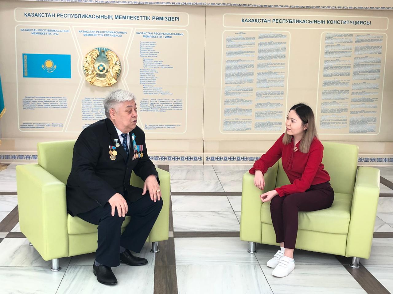 Оқушылар даңқты панфиловшының немересімен бейнежазба арқылы жүздесті