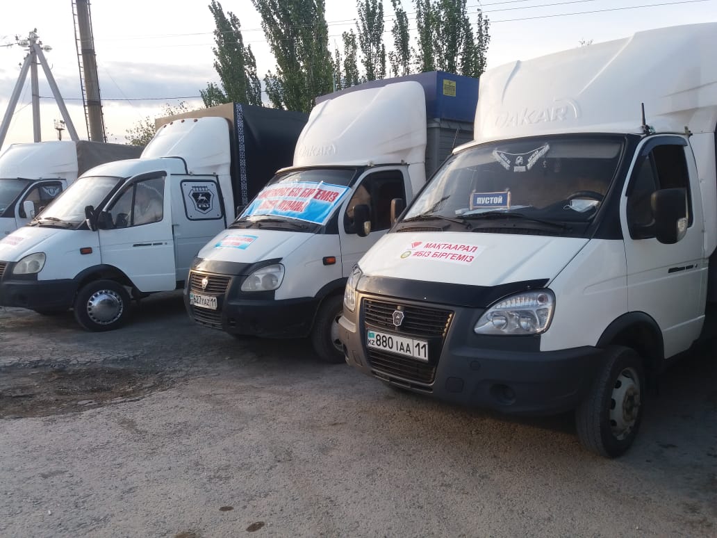 Қызылорда: Көршілерге көмек керуені жолға шықты