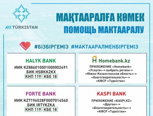 «Түркістан» қорына 117 млн теңгеден астам қаржы түсті